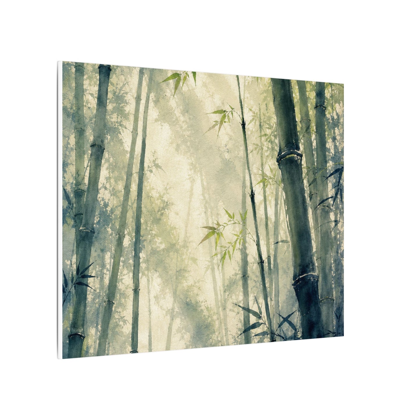 Bamboo Grove Spring Canvas Art | Zen Serene Design