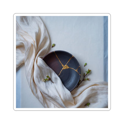 Silk Drape Spring Sticker | Kintsugi Resilient Design