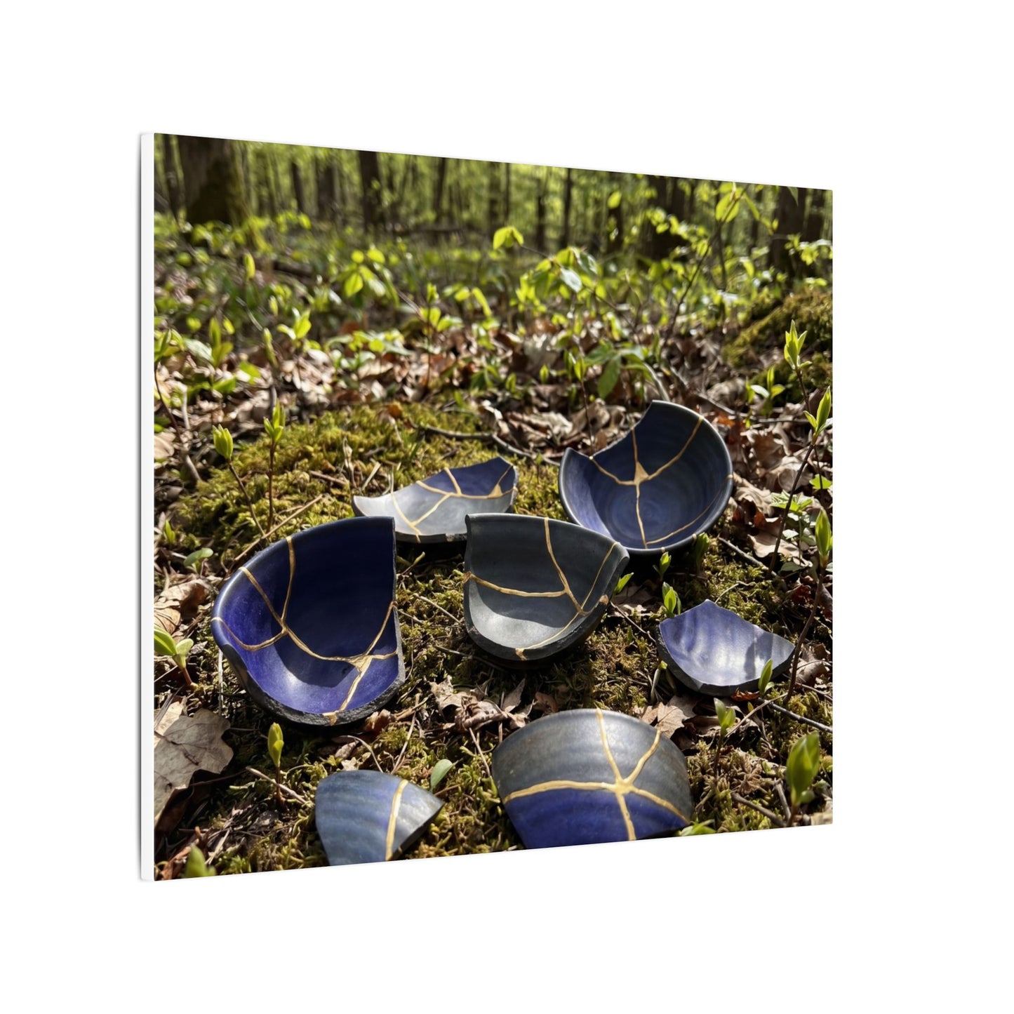 Philosophical Broken Pottery Canvas Art - Broken Beauty Kintsugi