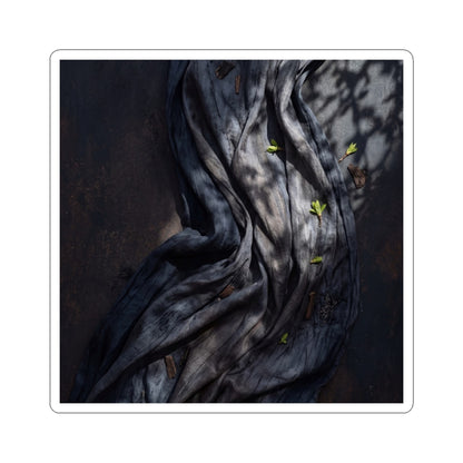 Silk Drape Spring Sticker | Dark Japandi Bold Design