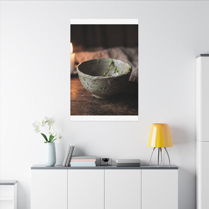 Ceramic Bowl Spring Canvas Art | Japandi Neutral Design