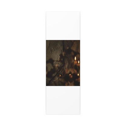 Shadow Play Dark Texture Canvas Art | Moody Dark Japandi Art