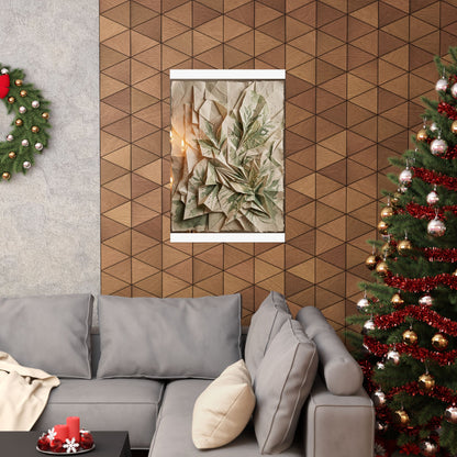 Cozy Paper Fold Wall Art Print - Texture Japandi