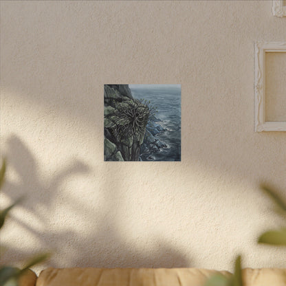 Pine Tree Spring Canvas Art | Japandi Neutral Design