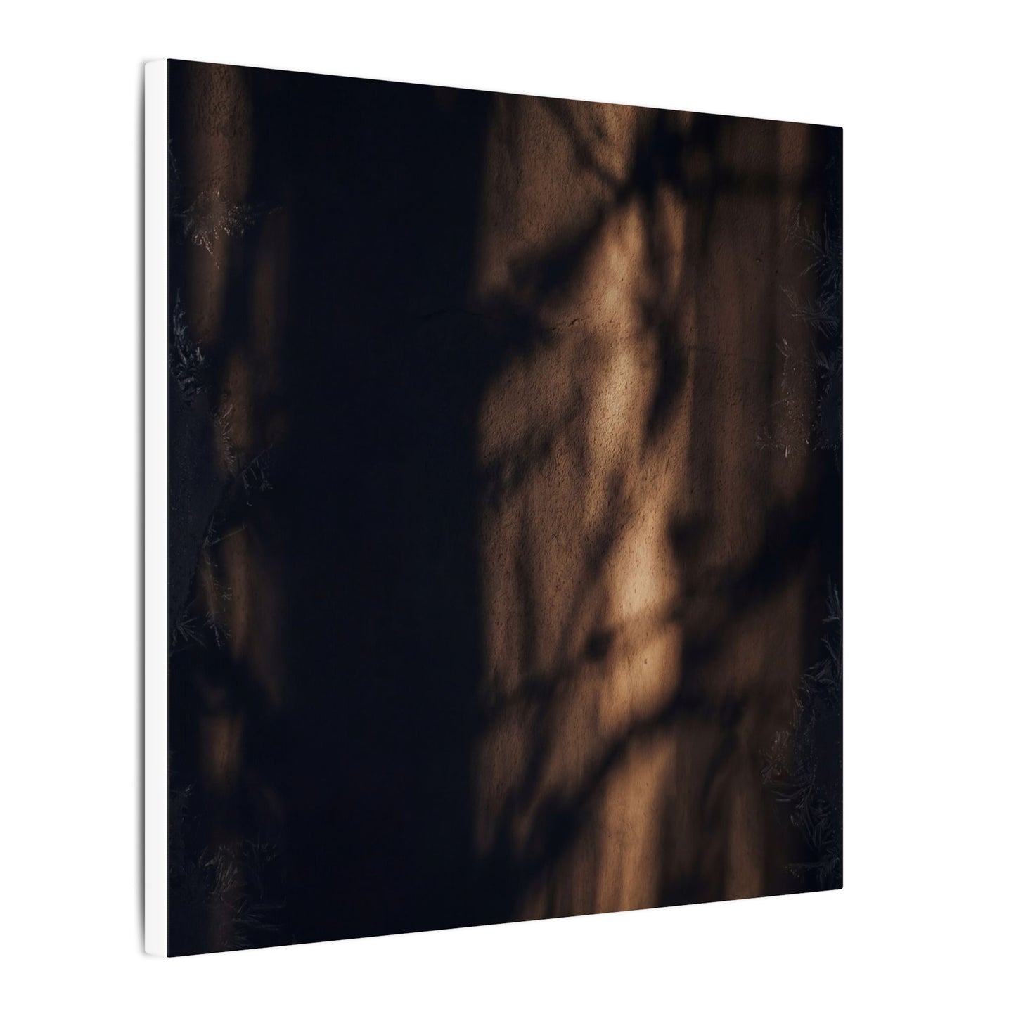 Winter Shadow Play Moody Minimal Canvas Art | Luxurious Decor