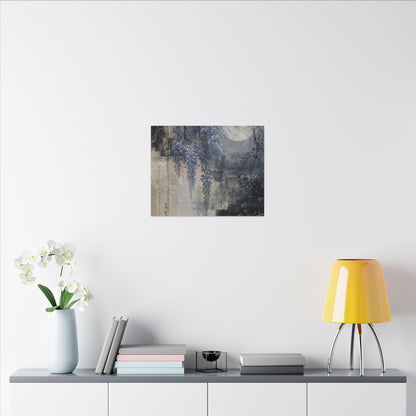 Winter Wisteria Texture Canvas Art | Elegant Decor