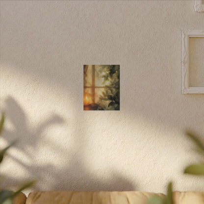 Cozy Shoji Screen Canvas Art - Watercolor Japandi