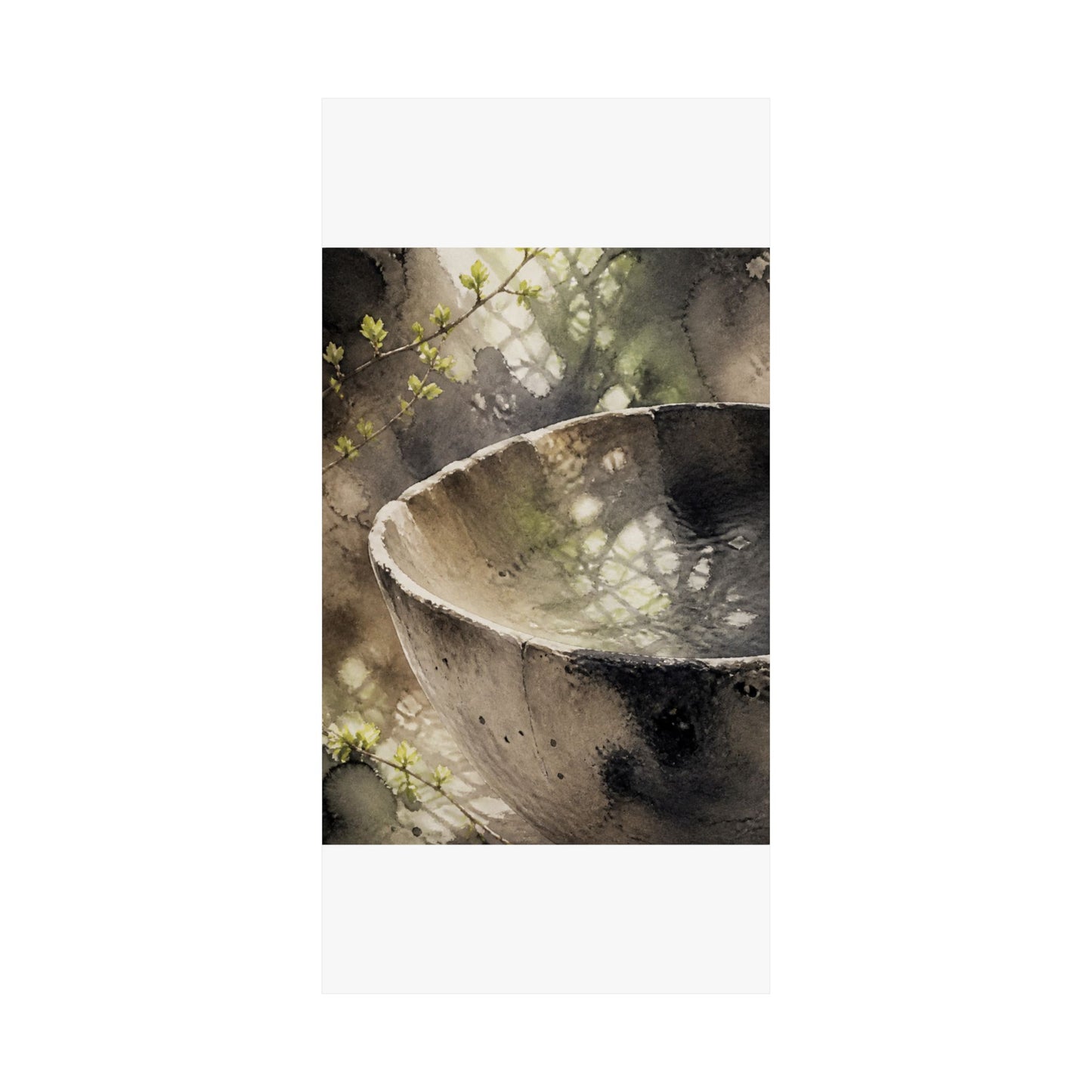 Ceramic Bowl Spring Wall Art Print | Japandi Cozy Design