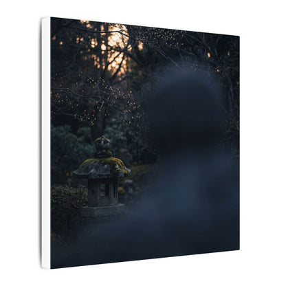 Spring Stone Lantern Moody Minimal Canvas Art | Bold Decor