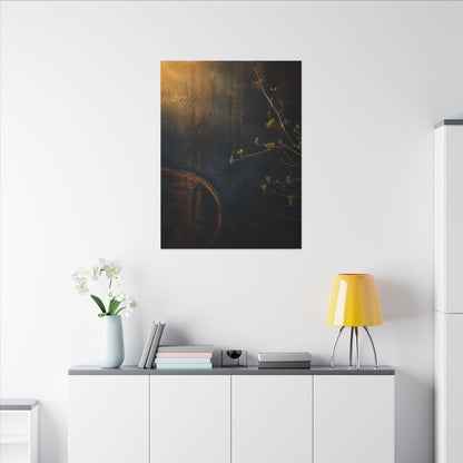 Spring Rust Patina Dark Texture Canvas Art | Moody Decor