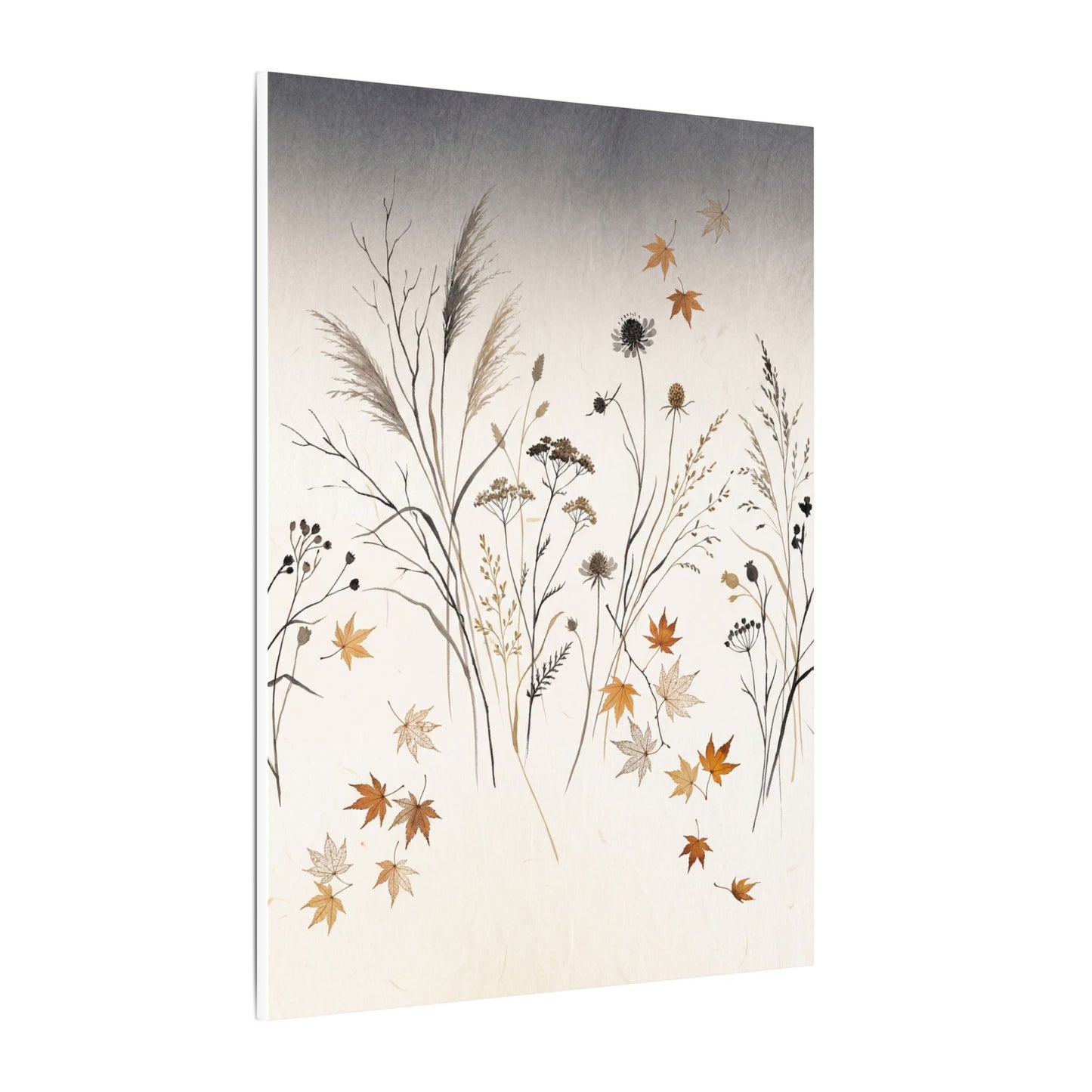 Dawn Dried Flowers Canvas Art - Japandi Kanso