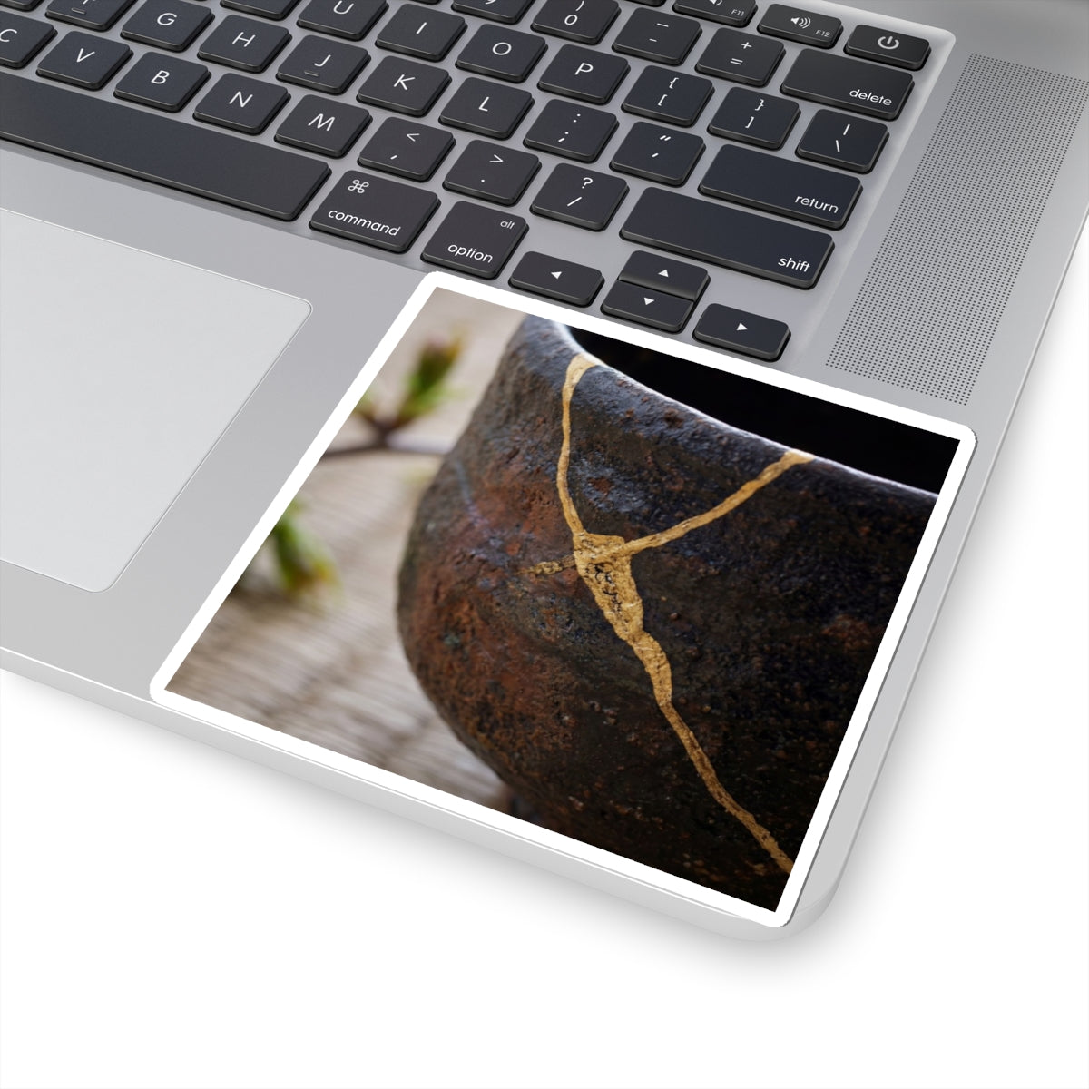 Beautiful Tea Ceremony Sticker - Gold Repair Kintsugi Art Print