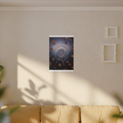 Kintsugi Water Ripple in Dawn | Gold Vein Canvas Art