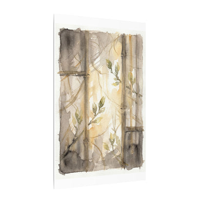 Shoji Screen Spring Canvas Art | Japandi Cozy Design