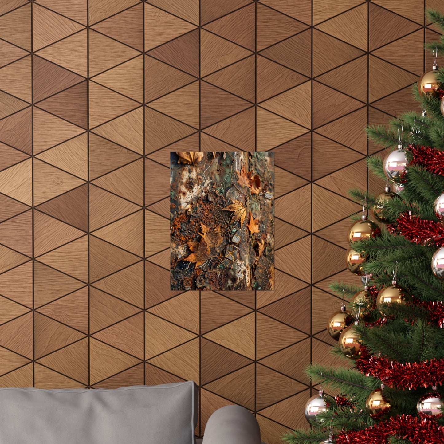 Rust Patina Wall Art Print | Autumn Japandi Texture Art