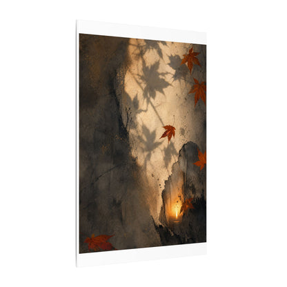 Shadow Play Texture Canvas Art | Neutral Japandi Art