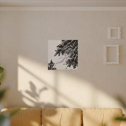 Serene Incense Smoke Canvas Art - Ukiyo E Inspired Zen