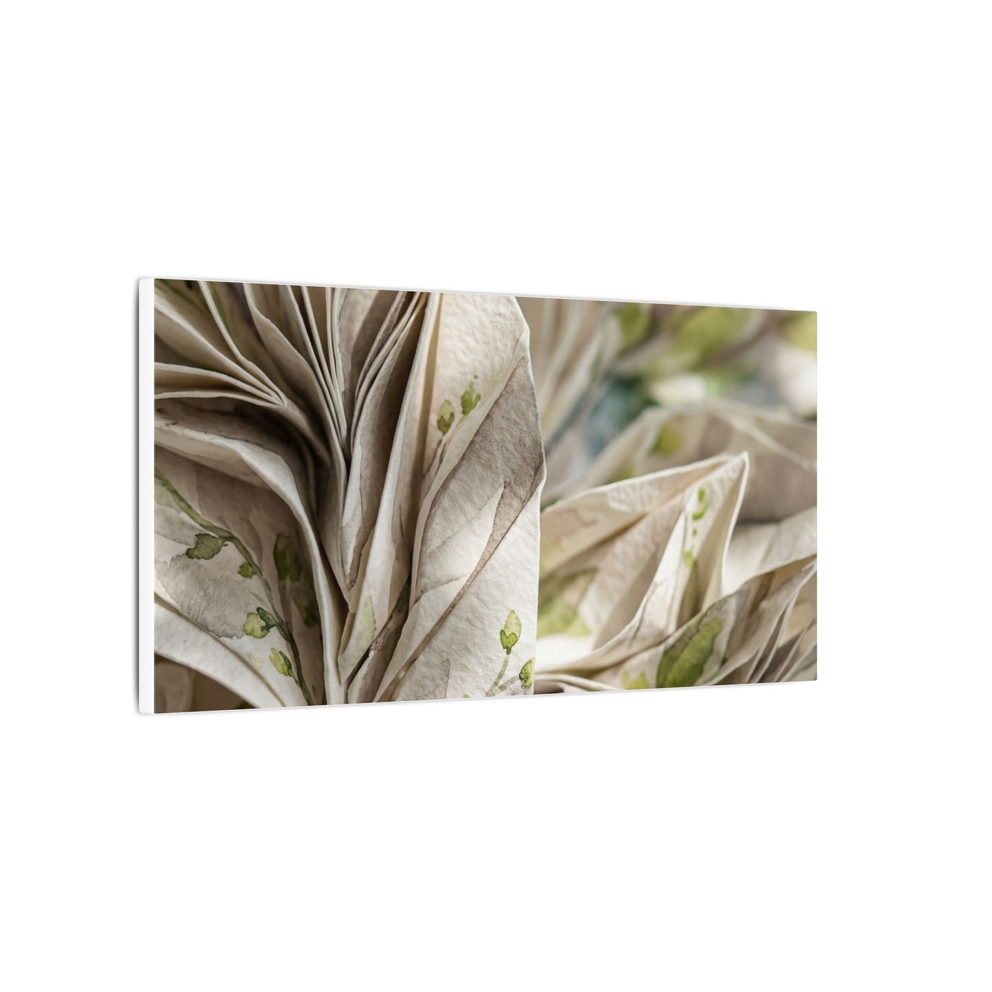 Fukinsei Paper Fold Canvas Art - Japandi Watercolor