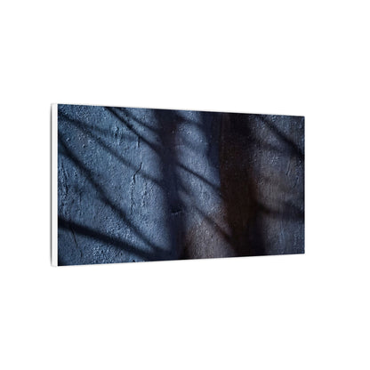 Dark Japandi Shadow Play in Moonlight | Moody Minimal Canvas Art