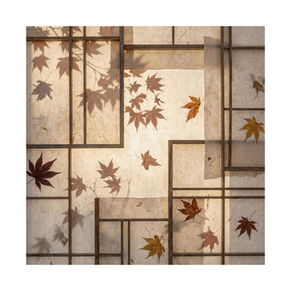 Fukinsei Shoji Screen Wall Art Print - Japandi Japanese Pattern