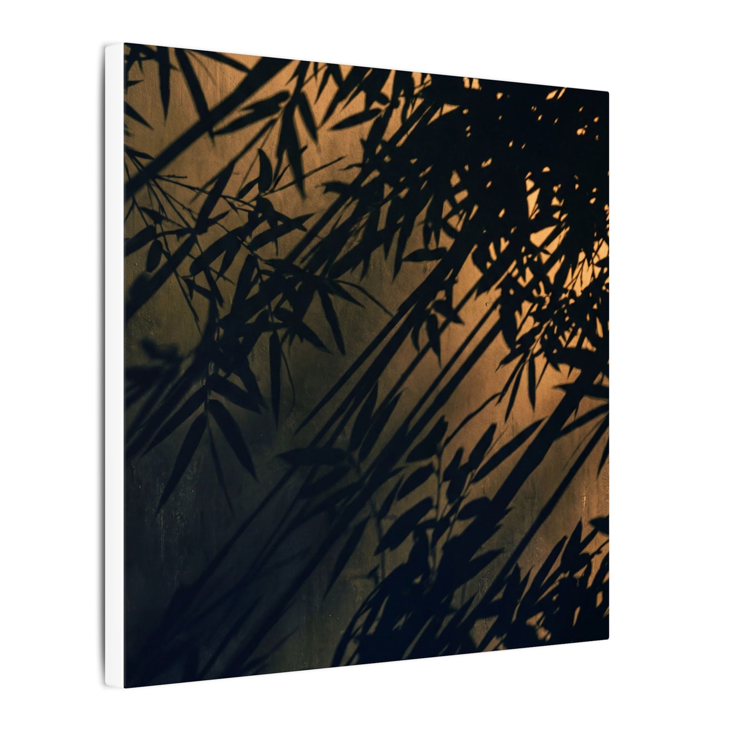 Sophisticated Shadow Play Canvas Art - Shadow Zen Dark Japandi
