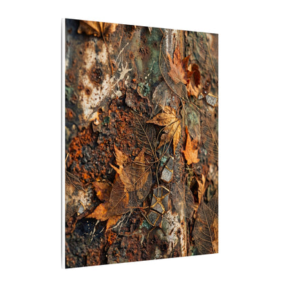 Rust Patina Canvas Art | Autumn Japandi Texture Art