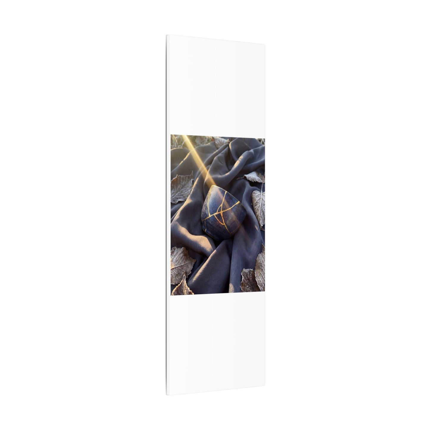Winter Silk Drape Gold Repair Canvas Art | Artful Decor