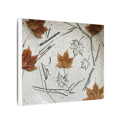 Ceramic Bowl Autumn Canvas Art | Japandi Elegant Design
