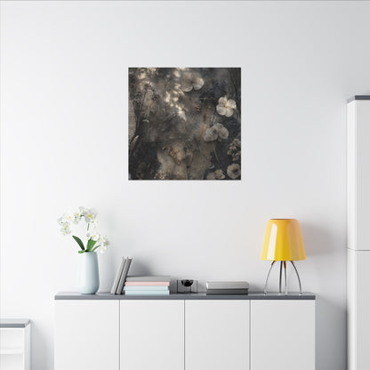 Winter Dried Flowers Texture Canvas Art | Elegant Decor