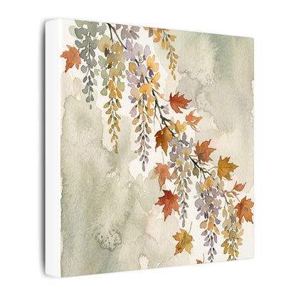 Ma Wisteria Canvas Art - Japandi Watercolor