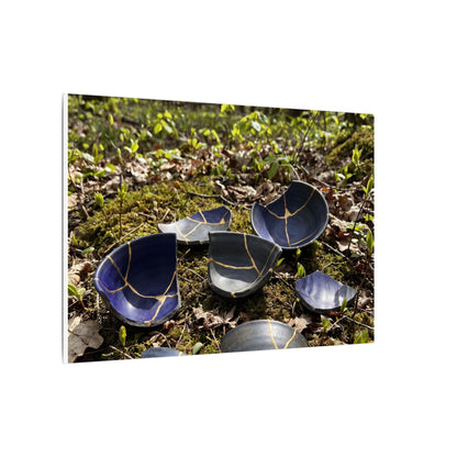 Philosophical Broken Pottery Canvas Art - Broken Beauty Kintsugi