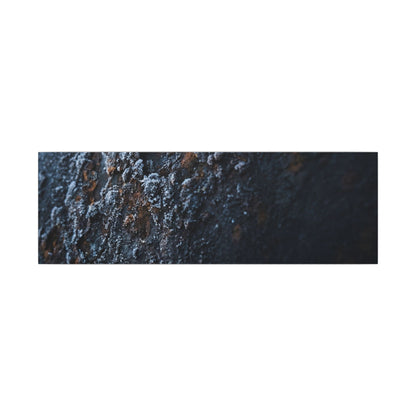Rust Patina Canvas Art | Winter Dark Japandi Shadow Zen Art