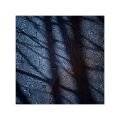 Winter Shadow Play Moody Minimal Sticker | Luxurious Decor Art Print