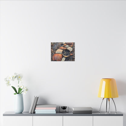 Winter Broken Pottery Gold Vein Canvas Art | Beautiful Decor