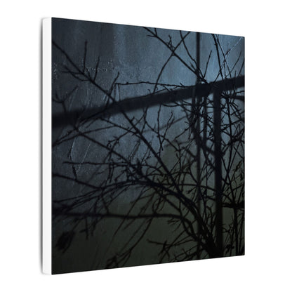 Moonlight Shadow Play Canvas Art - Dark Japandi Shibui