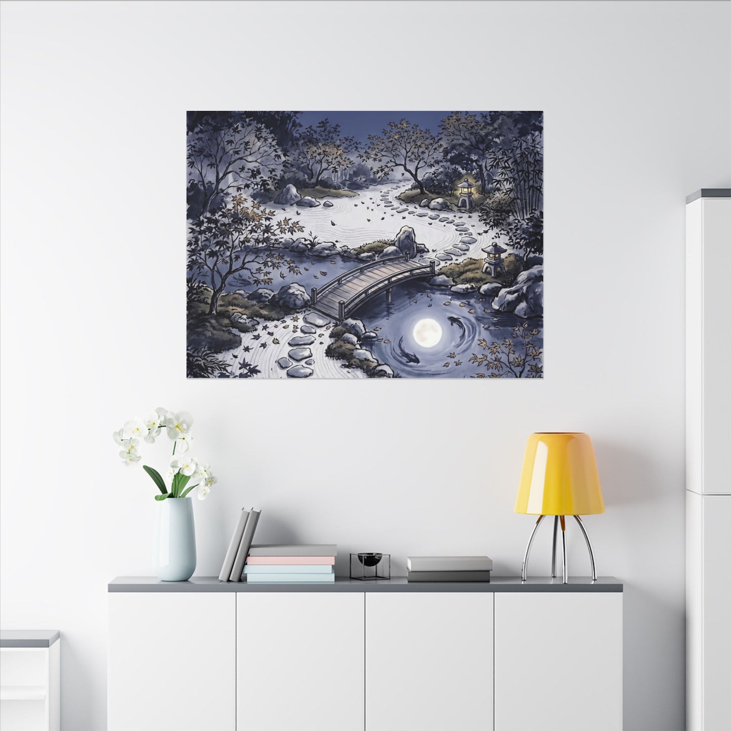 Torii Gate Enso Canvas Art | Contemplative Zen Art