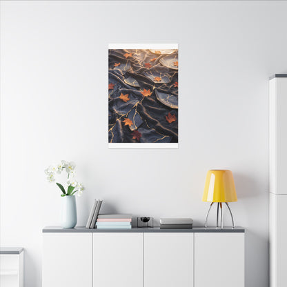 Golden Hour Silk Drape Canvas Art - Kintsugi Shibui