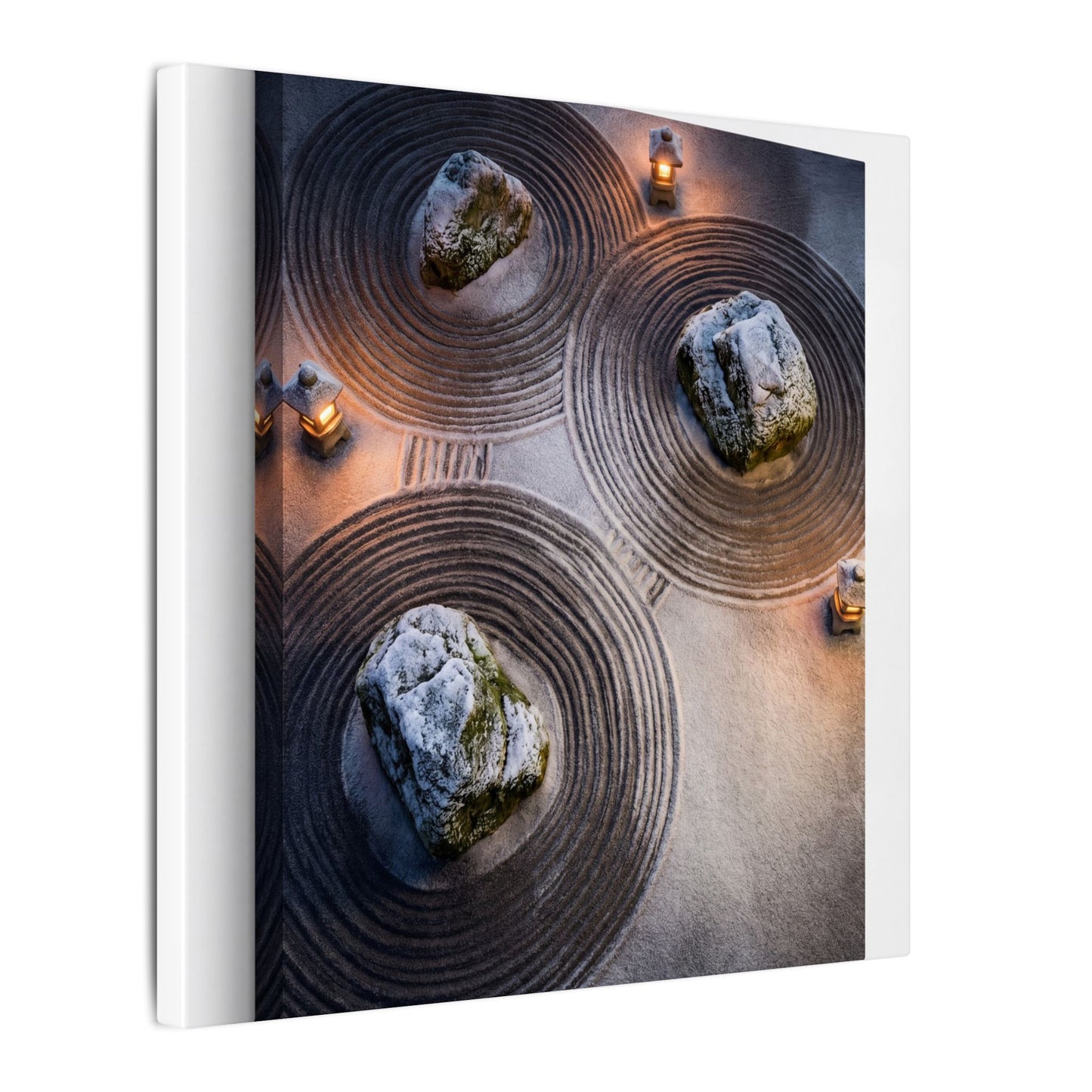 Candlelight Rock Garden Canvas Art - Japandi Ma
