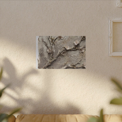 Summer Cherry Blossom Texture Canvas Art | Earthy Decor