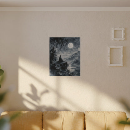 Ink Brushstroke Sumi E Canvas Art | Serene Zen Art