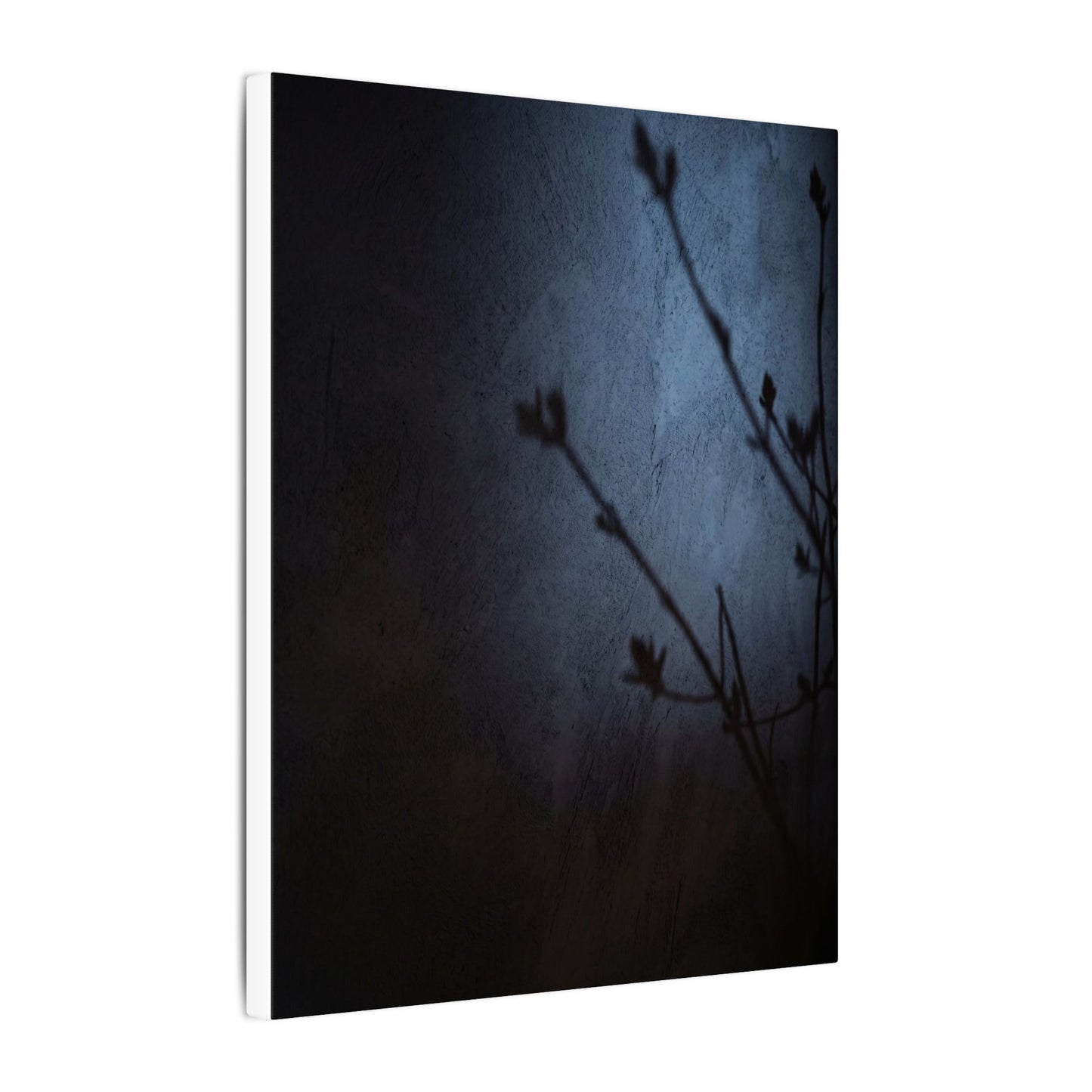 Shadow Play Canvas Art | Spring Dark Japandi Moody Minimal Art