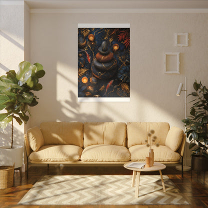 Summer River Stones Gold Vein Canvas Art | Resilient Decor