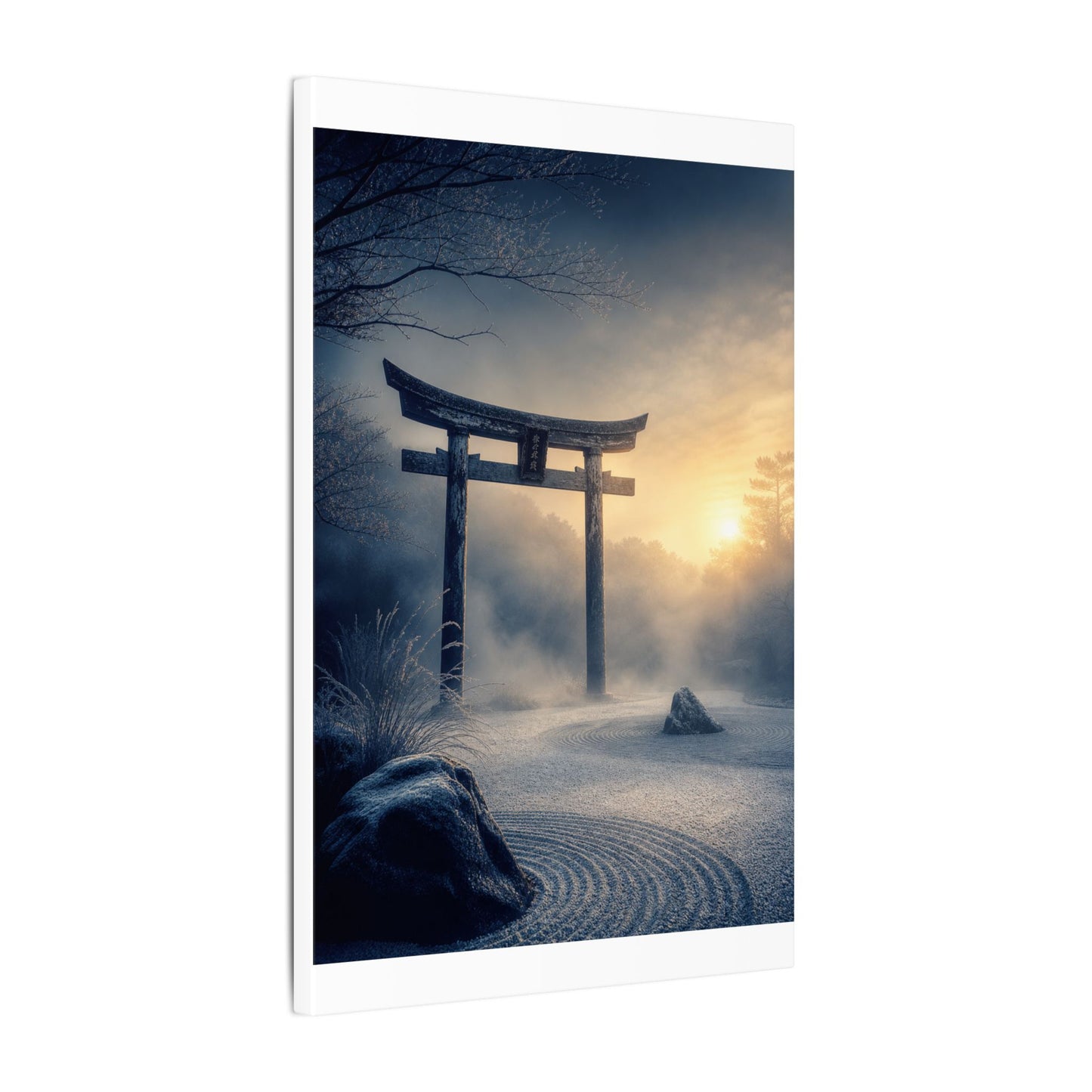 Zen Torii Gate in Golden Hour | Karesansui Canvas Art
