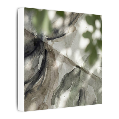 Spring Paper Fold Watercolor Canvas Art | Warm Decor
