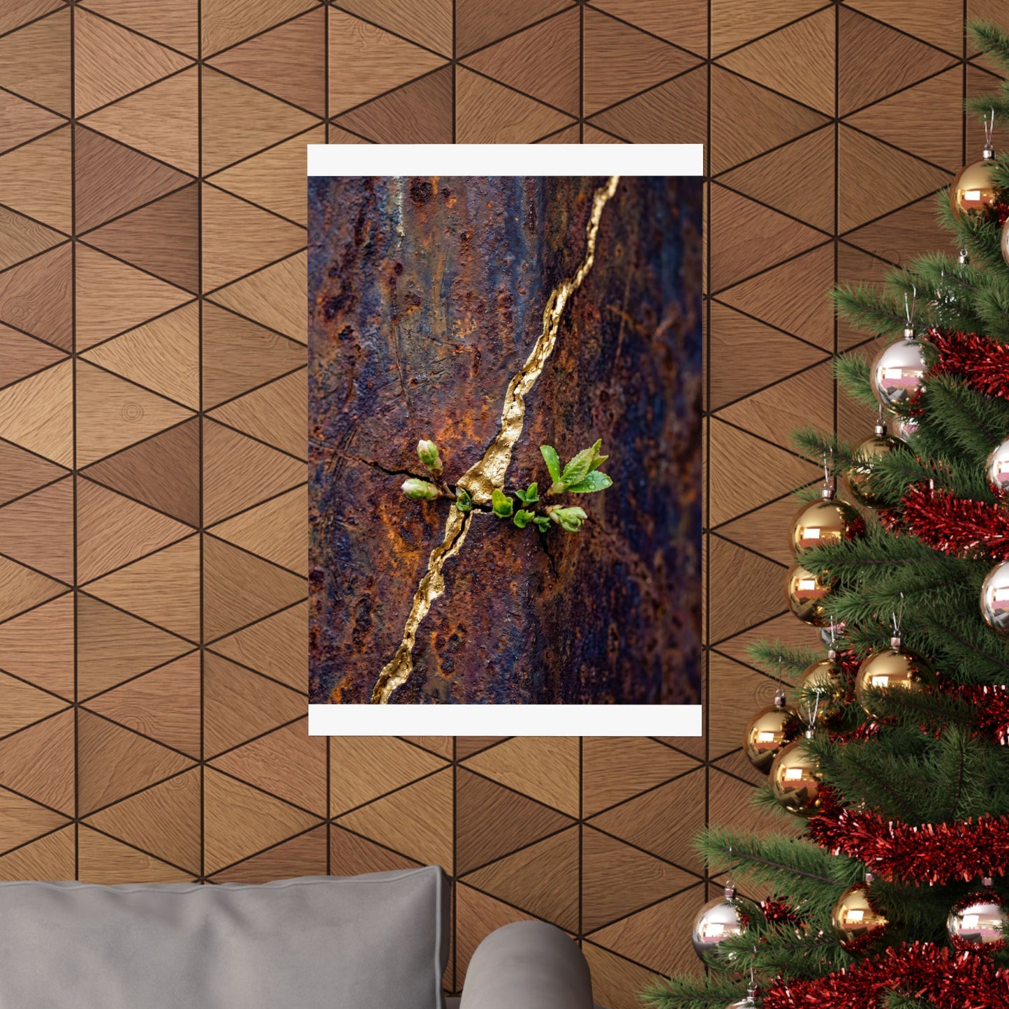 Overcast Rust Patina Wall Art Print - Kintsugi Datsuzoku