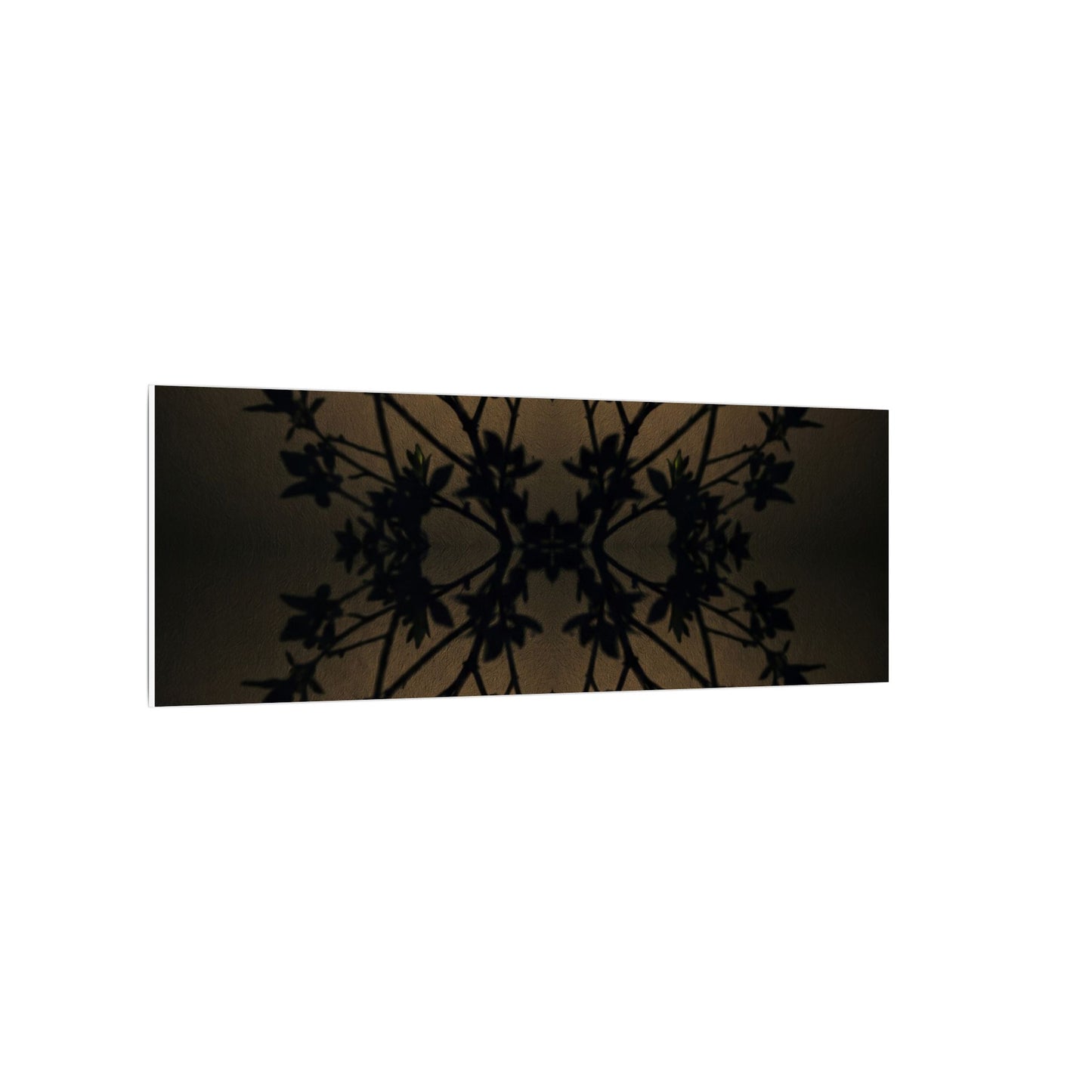 Golden Hour Shadow Play Canvas Art - Dark Japandi Seijaku