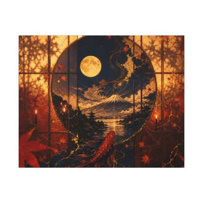 Beautiful Shoji Screen Canvas Art - Gold Vein Kintsugi