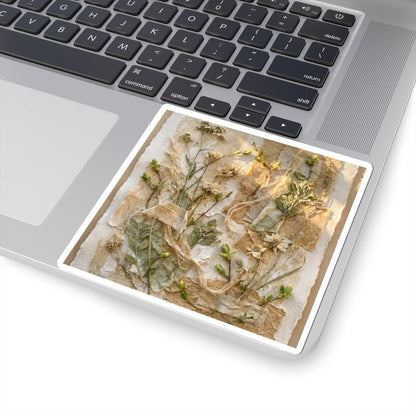 Dried Flowers Spring Sticker | Japandi Elegant Design