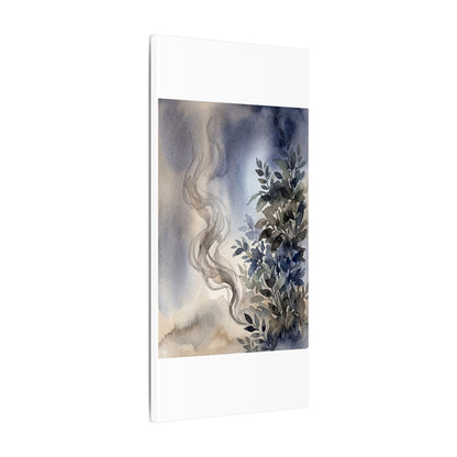 Incense Smoke Summer Canvas Art | Japandi Cozy Design