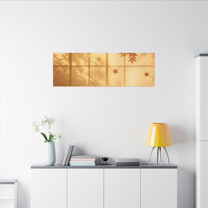 Shoji Screen Texture Canvas Art | Earthy Japandi Art